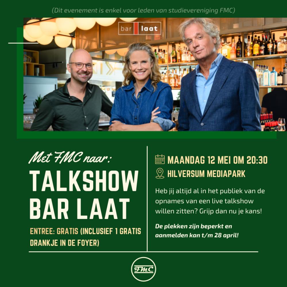 Bar Laat 12 mei