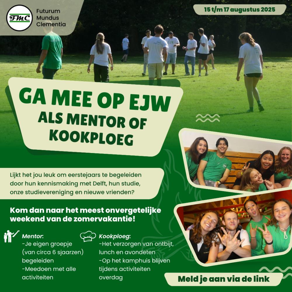 Mentoren & kookploeg EJW gezocht